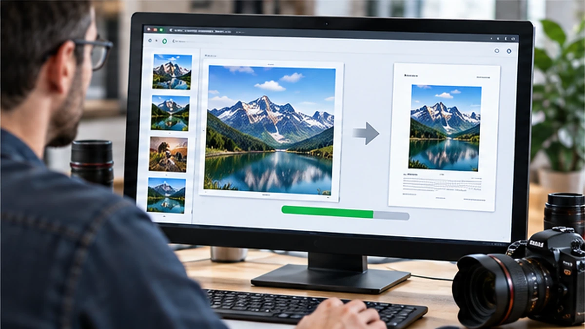 Menangani JPG ke PDF untuk Foto Beresolusi Besar