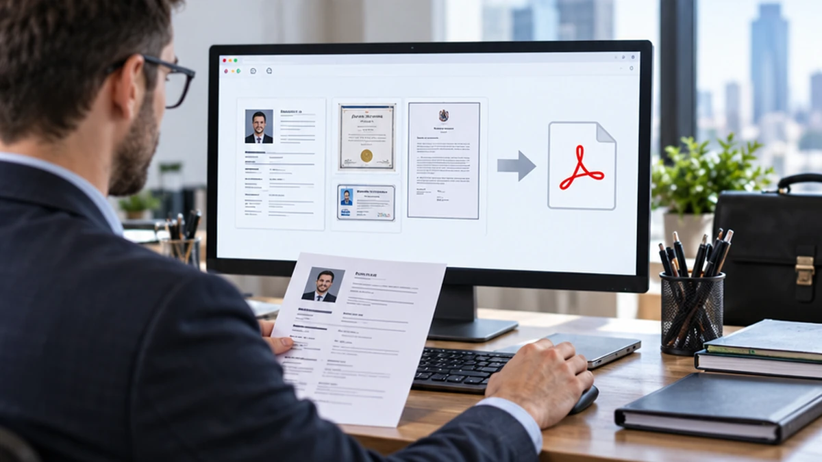 Menyusun Dokumen Lamaran Kerja dari JPG ke PDF